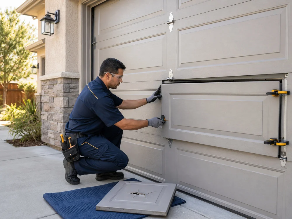 Garage Door Panel Repair in San Jose California